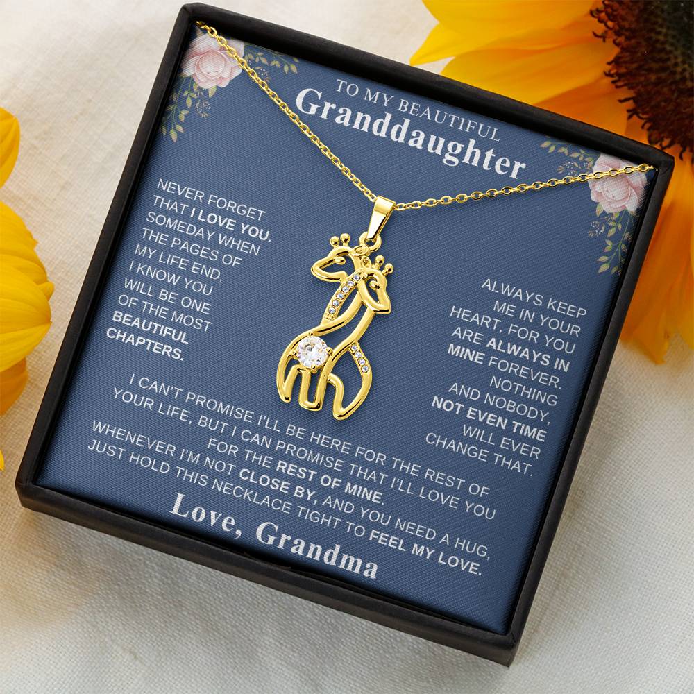 Granddaughter Heart Necklace Gift