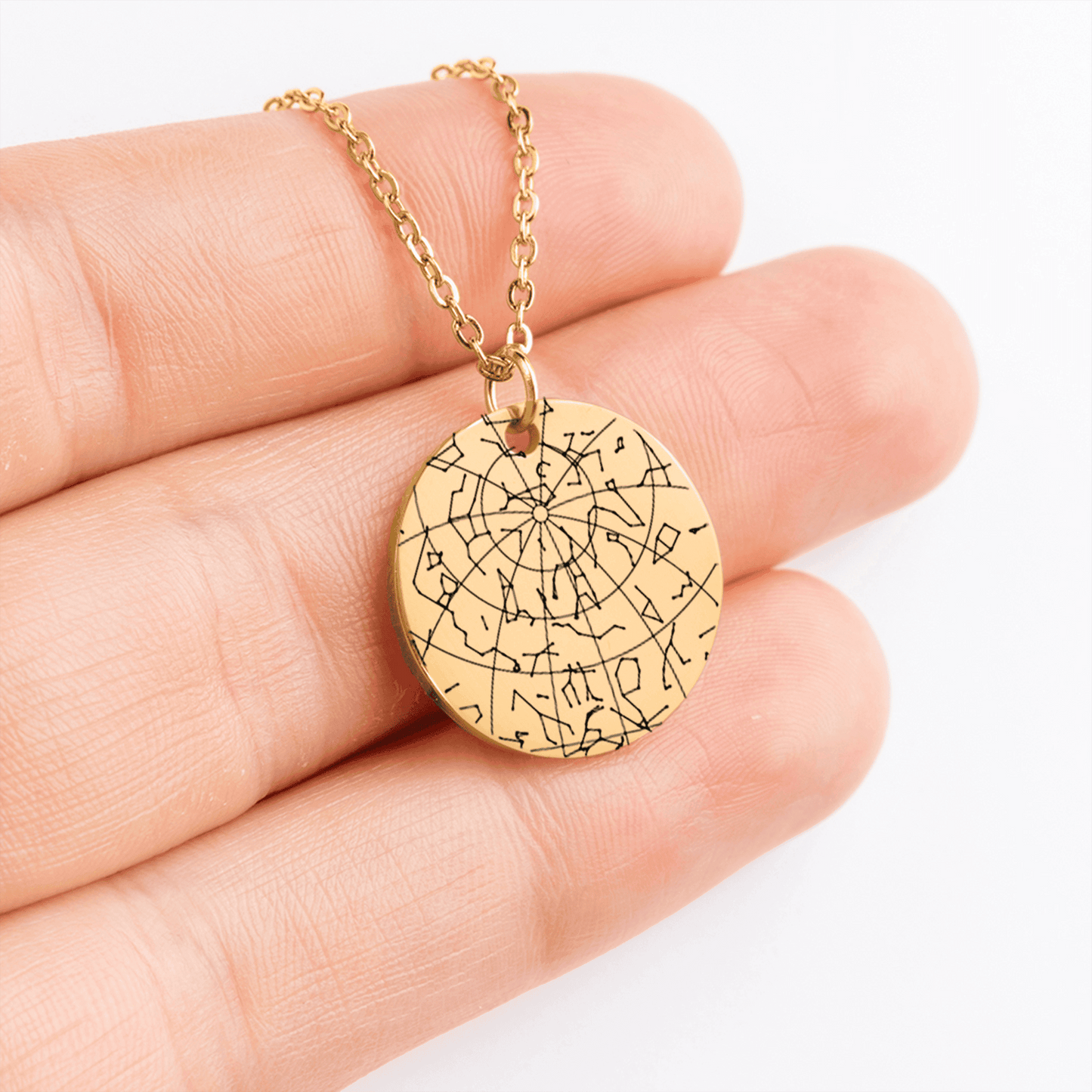 30th Birthday Milestone Star Map Necklace