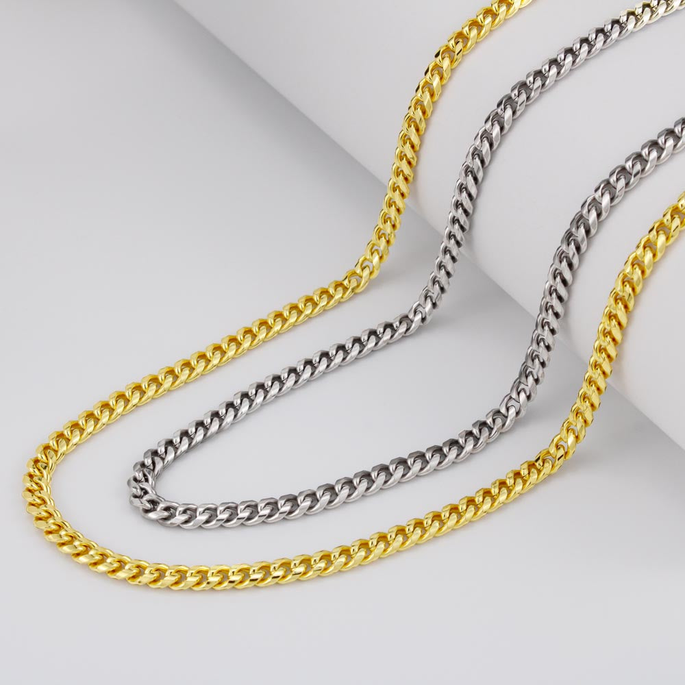 To My Boyfriend Cuban Chain Necklace l You're my favourite everything. - Stacy Style