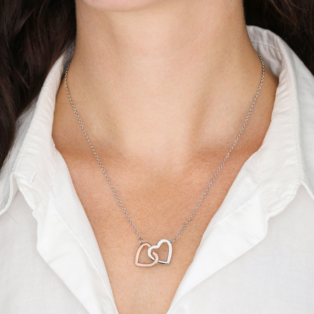 To My Daughter l You are special to me (Interlocking Heart Necklace) - Stacy Style