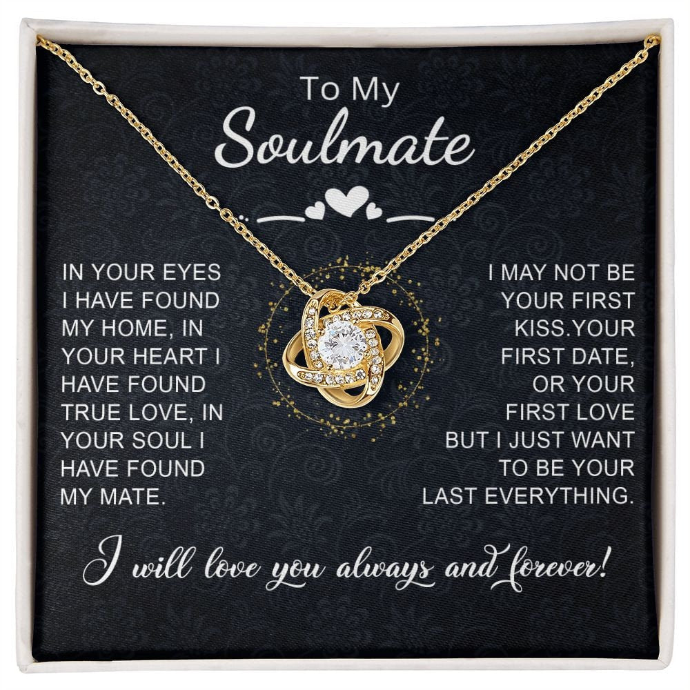 To My Soulmate gift, Soulmate Necklace, Gift for her, Gift for Wife, Christmas gift, Valentine day Gift, Gift from boyfriend - Stacy Style