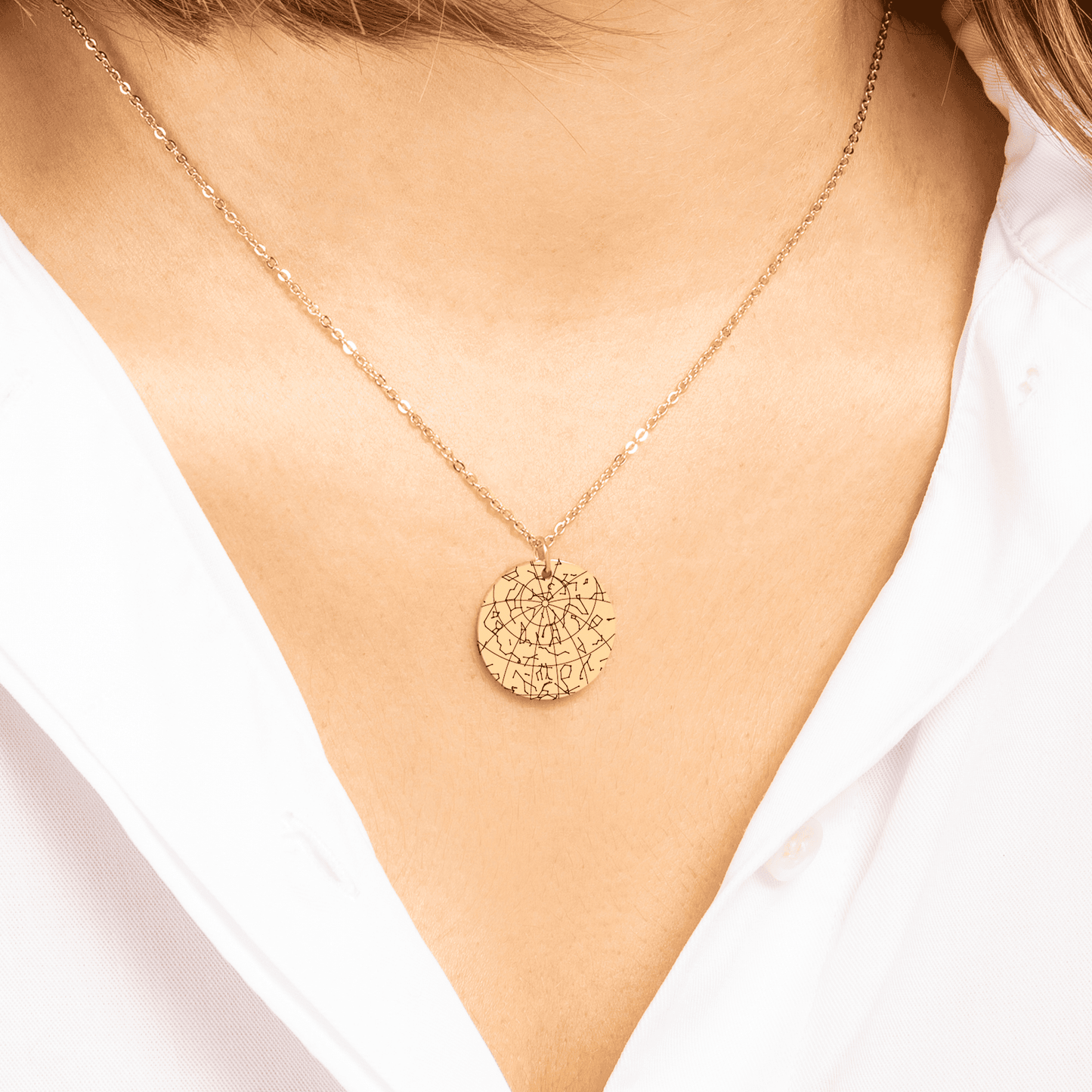 30th Birthday For Her - Custom Star Map Necklace