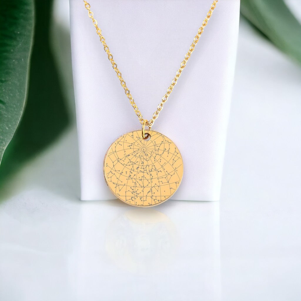 21st Birthday Star Map Necklace