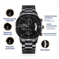 13th Anniversary Watch for Him -  Personalized Engraved Gift