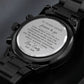 13th Anniversary Watch for Him -  Personalized Engraved Gift