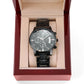 13th Anniversary Watch for Him -  Personalized Engraved Gift