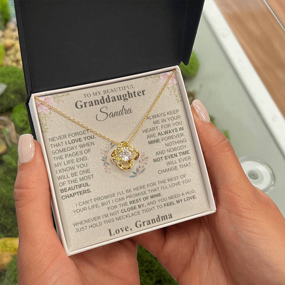 To My Granddaughter - Love Grandma  Personalized Gift Set