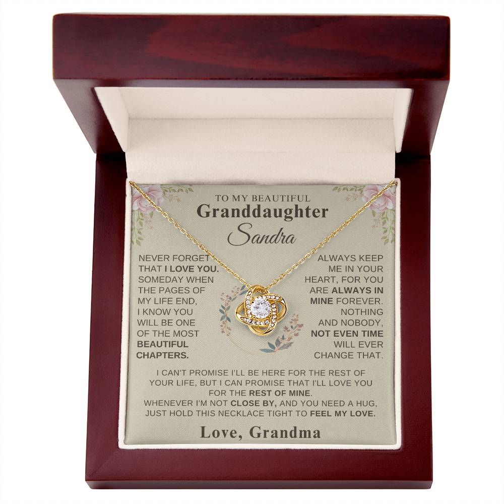 To My Granddaughter - Love Grandma  Personalized Gift Set