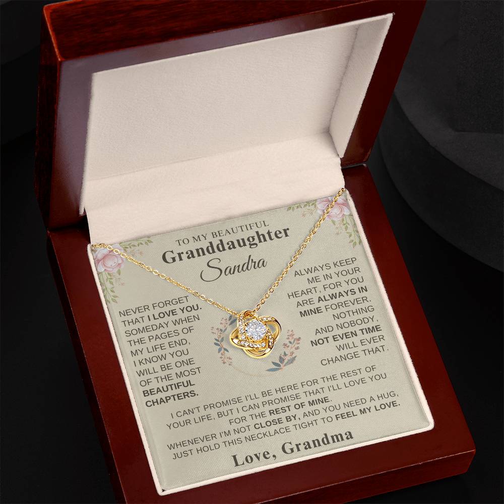 To My Granddaughter - Love Grandma  Personalized Gift Set