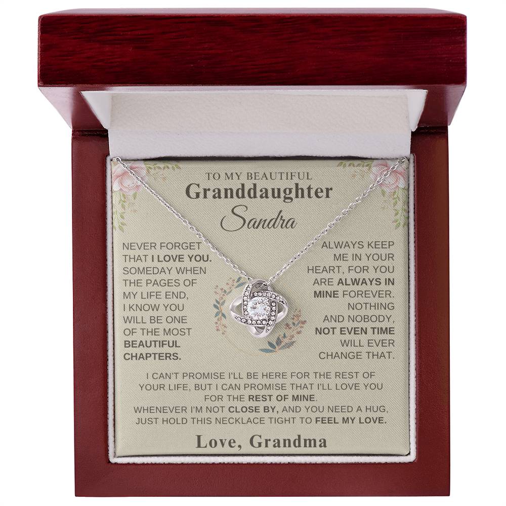 To My Granddaughter - Love Grandma  Personalized Gift Set