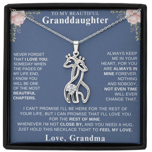 Granddaughter Heart Necklace Gift