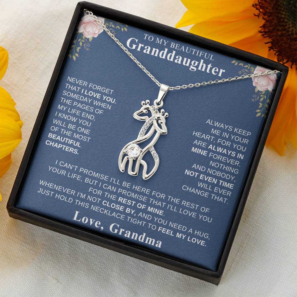 Granddaughter Heart Necklace Gift
