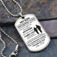 My Son l I WILL CARRY YOU IN MY HEART (Dog Tag Necklace) - Stacy Style
