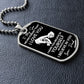 To My Son -I Hope You Believe in Yourself (Dog Tag Necklace) - Stacy Style