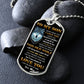 To My Son l Never forget that I love you from Mom (Dog Tag Necklace) - Stacy Style