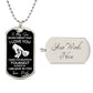 To My Son -I Hope You Believe in Yourself (Dog Tag Necklace) - Stacy Style