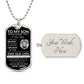To My Son l I Believe in You from Mom (Dog Tag Necklace) - Stacy Style