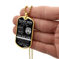 To My Son l I Believe in You from Mom (Dog Tag Necklace) - Stacy Style