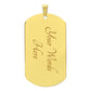 To My Son l Never forget that I love you from Mom (Dog Tag Necklace) - Stacy Style