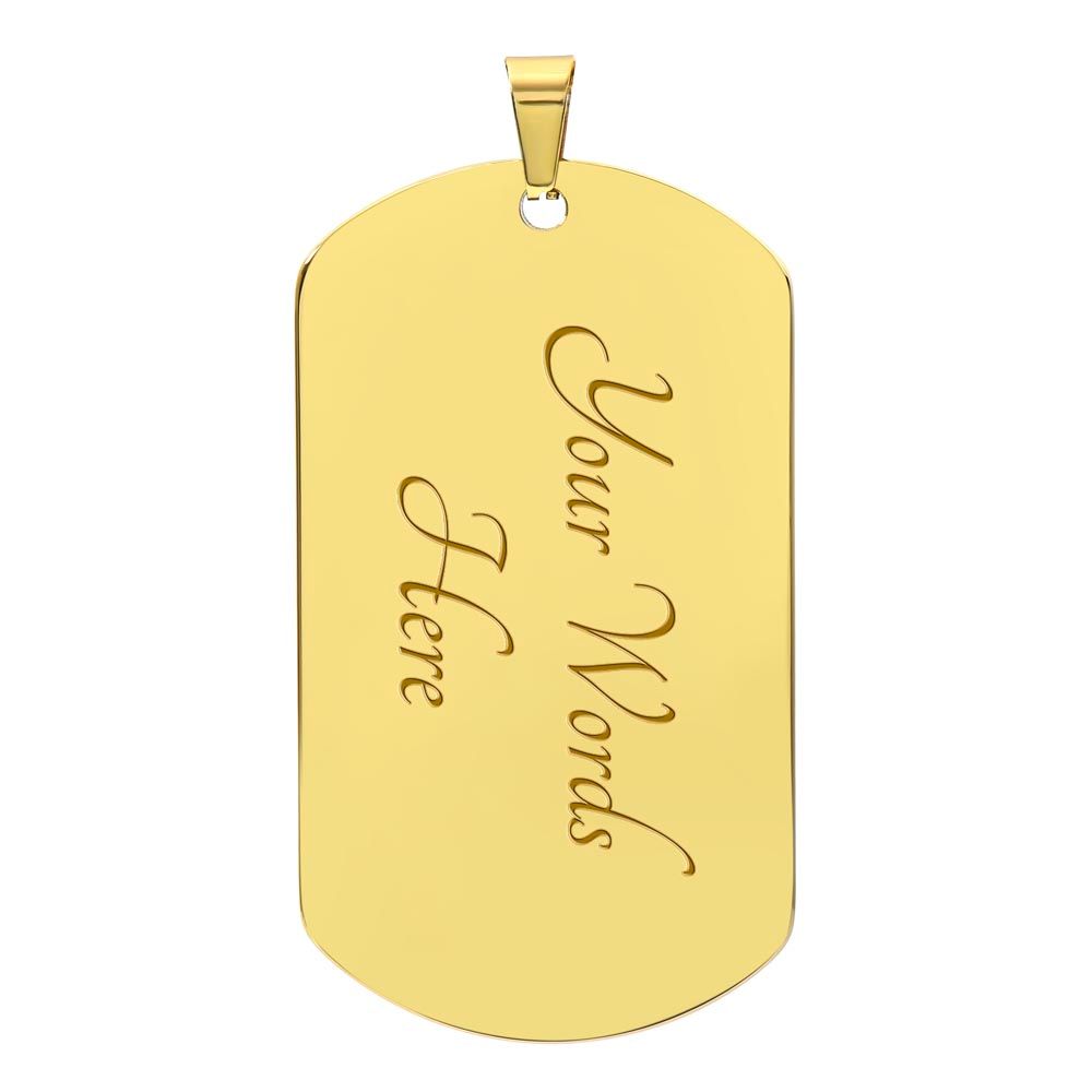 To My Son l Never forget that I love you from Mom (Dog Tag Necklace) - Stacy Style