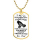 To My Son l I BELIEVE IN YOU (Dog Tag Necklace) - Stacy Style