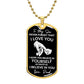 To My Son -I Hope You Believe in Yourself (Dog Tag Necklace) - Stacy Style