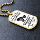 To My Son l I BELIEVE IN YOU (Dog Tag Necklace) - Stacy Style