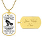 To My Son l I BELIEVE IN YOU (Dog Tag Necklace) - Stacy Style