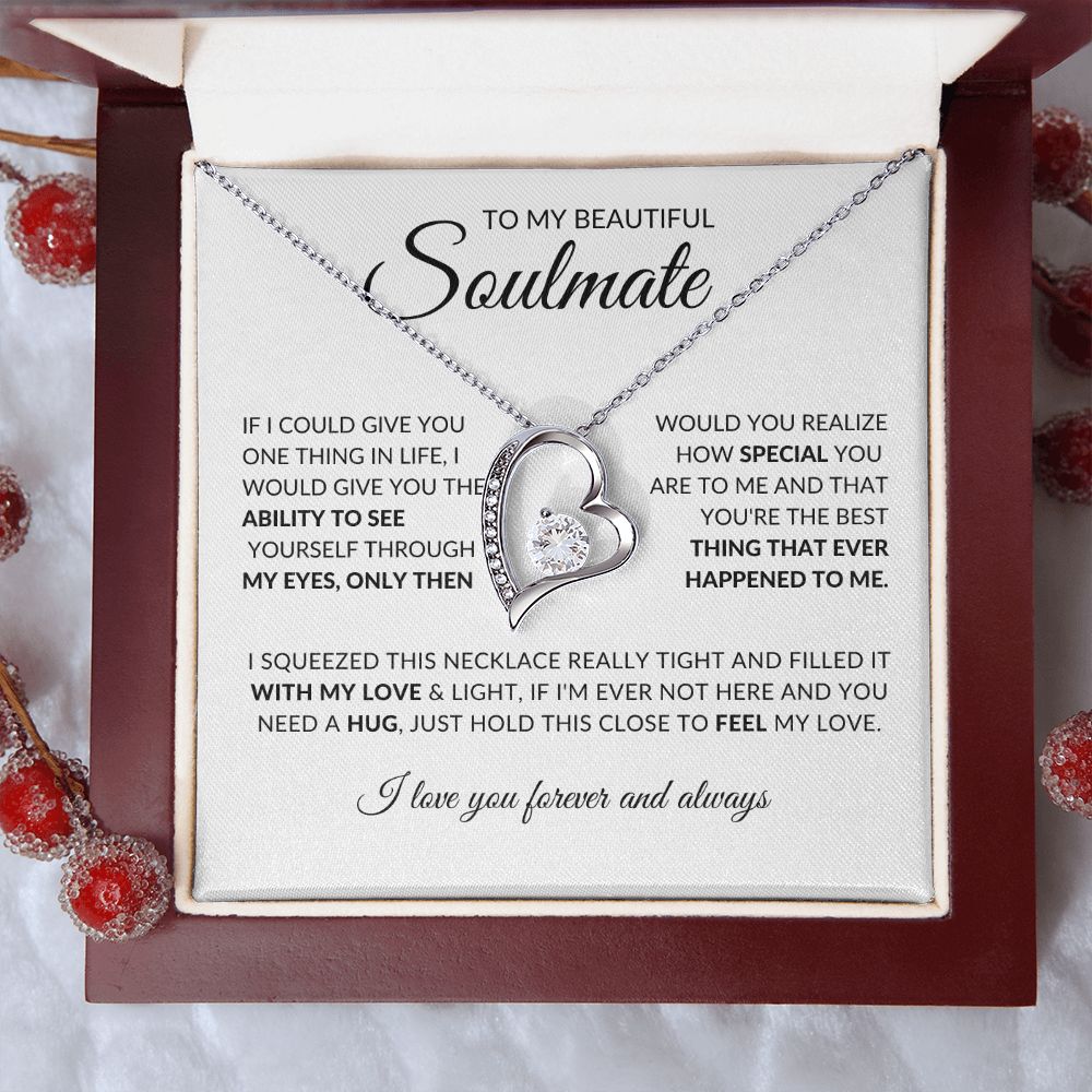 To My Beautiful Soulmate (Forever Love Necklace) - Stacy Style