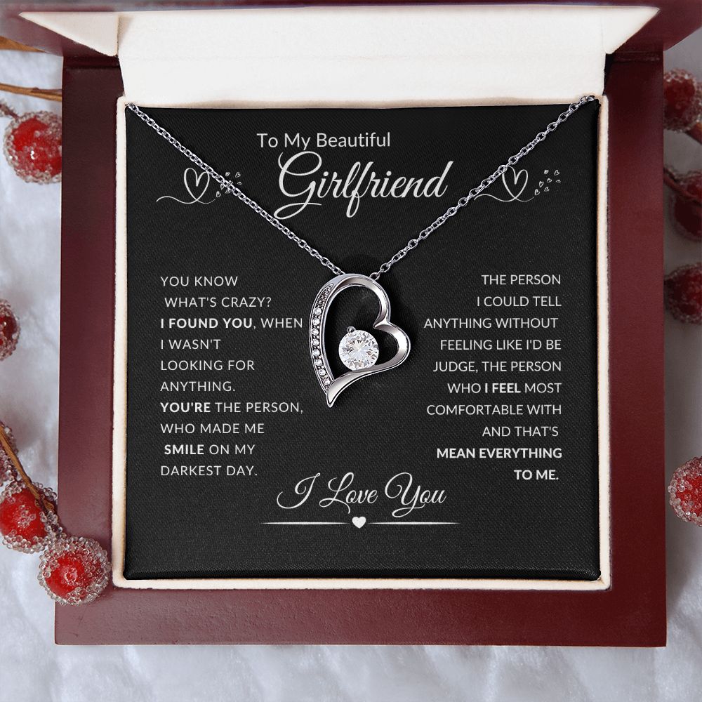 To My Beautiful Girlfriend l I Found You (Forever Love Necklace) - Stacy Style