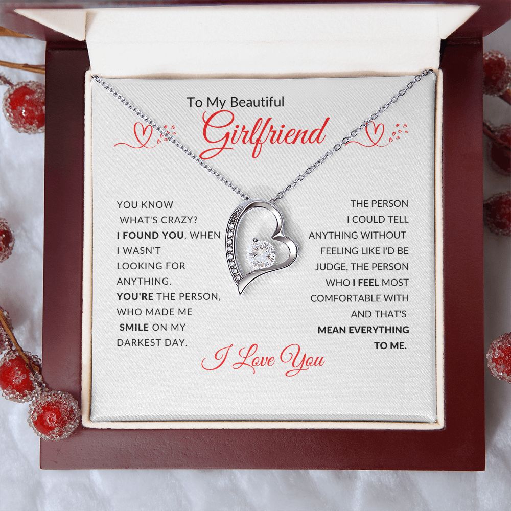 To My Beautiful Girlfriend l I Found You (Forever Love Necklace) - Stacy Style