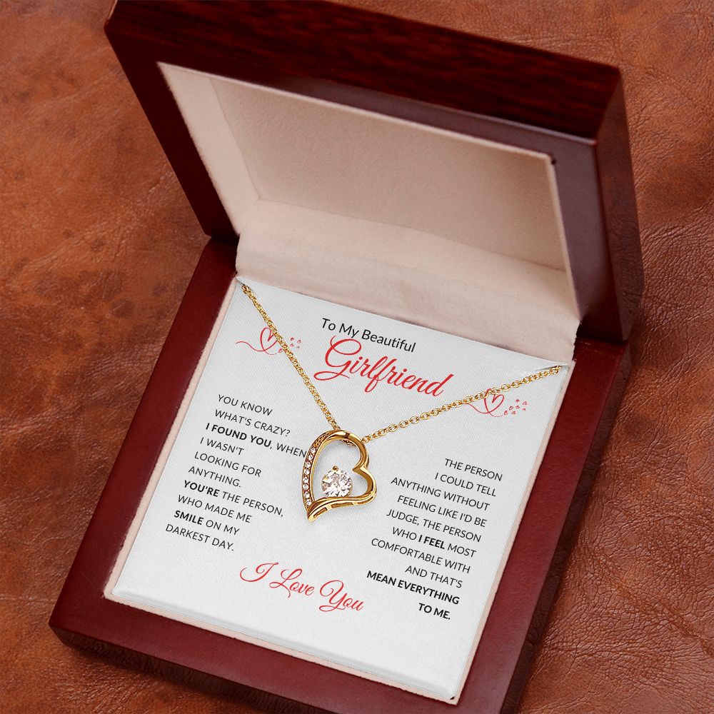 To My Beautiful Girlfriend l I Found You (Forever Love Necklace) - Stacy Style