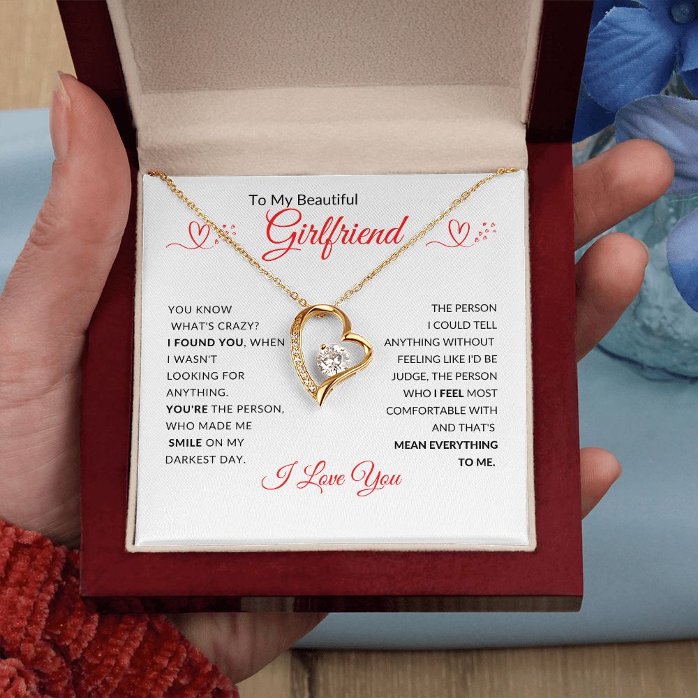To My Beautiful Girlfriend l I Found You (Forever Love Necklace) - Stacy Style