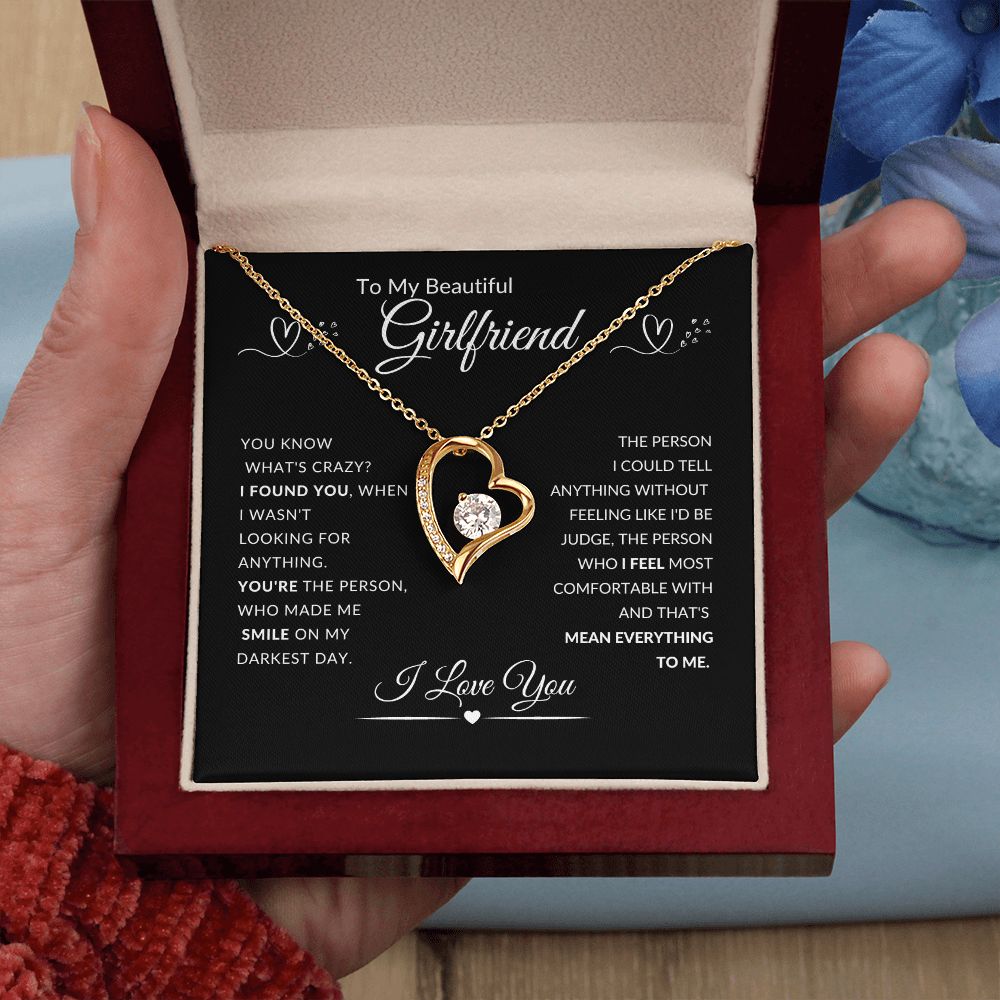 To My Beautiful Girlfriend l I Found You (Forever Love Necklace) - Stacy Style