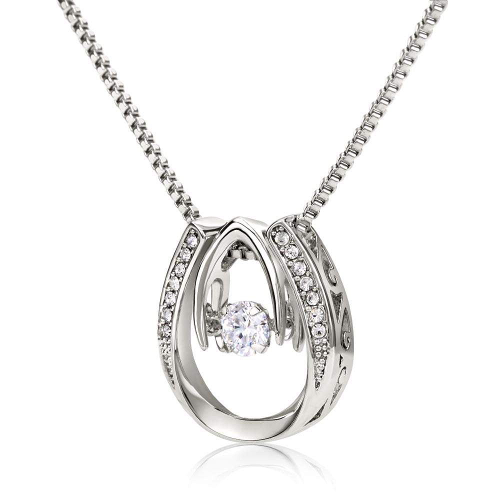 To My Badass Granddaughter l Straighten Your Crown (Lucky Necklace) - Stacy Style