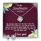 To My Soulmate (Love Knot Necklace and Earrings set) - Stacy Style