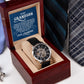 To My Grandson l My Love for you is forever (Men's Openwork Watch) - Stacy Style