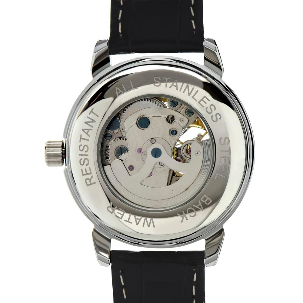 To My Grandson l My Love for you is forever (Men's Openwork Watch) - Stacy Style
