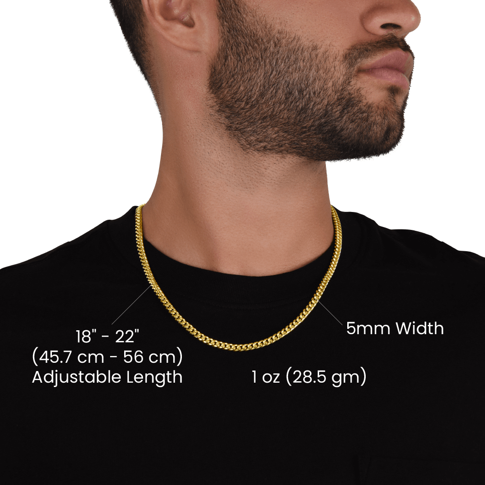 Promise Necklace for Husband, Soulmate, Boyfriend (Cuban Link Chain) - Stacy Style