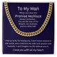 Promise Necklace for Husband, Soulmate, Boyfriend (Cuban Link Chain) - Stacy Style