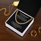 To My Boyfriend Cuban Chain Necklace l You're my favourite everything. - Stacy Style
