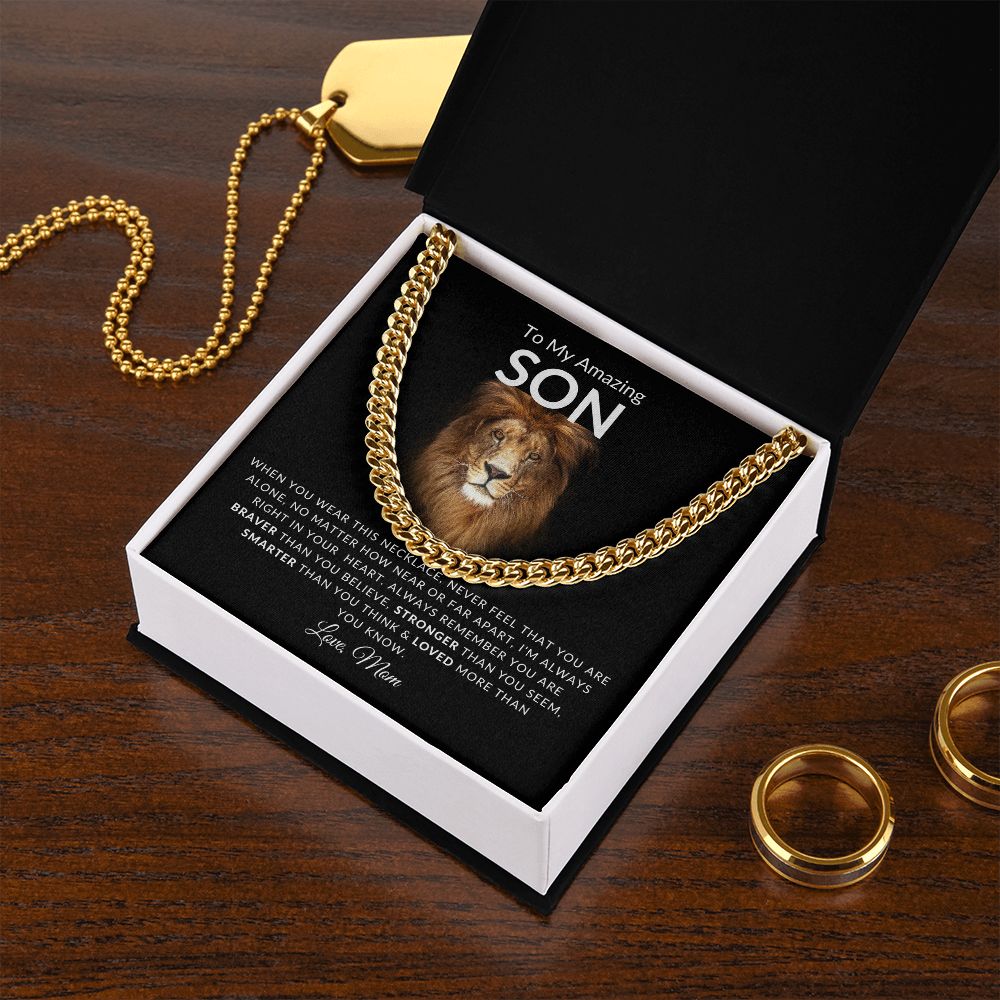 To My Amazing SON l Believe in Yourself (Cuban Link Chain) - Stacy Style