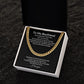 To My Boyfriend Cuban Chain Necklace l You're my favourite everything. - Stacy Style
