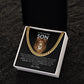To My Amazing SON l Believe in Yourself (Cuban Link Chain) - Stacy Style