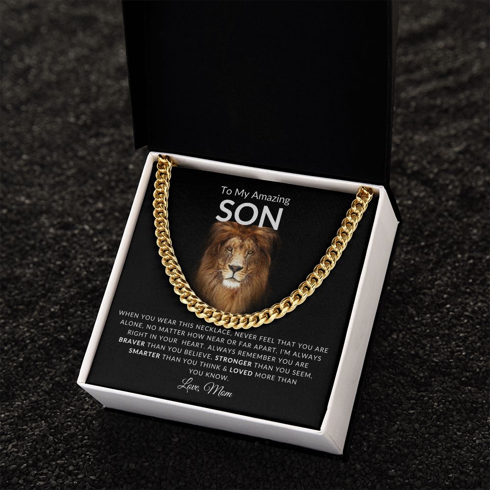 To My Amazing SON l Believe in Yourself (Cuban Link Chain) - Stacy Style