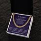 Promise Necklace for Husband, Soulmate, Boyfriend (Cuban Link Chain) - Stacy Style