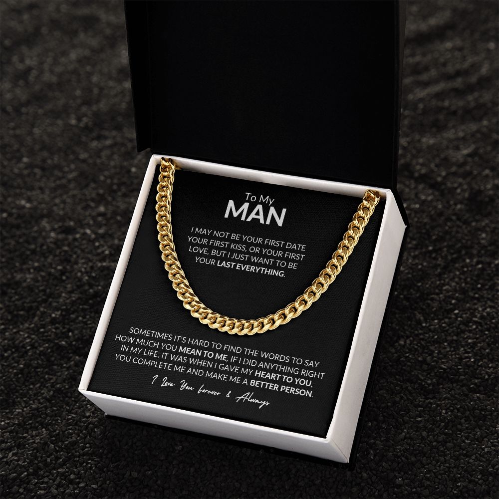 To My Man l I love you forever (Cuban Link Chain) - Stacy Style