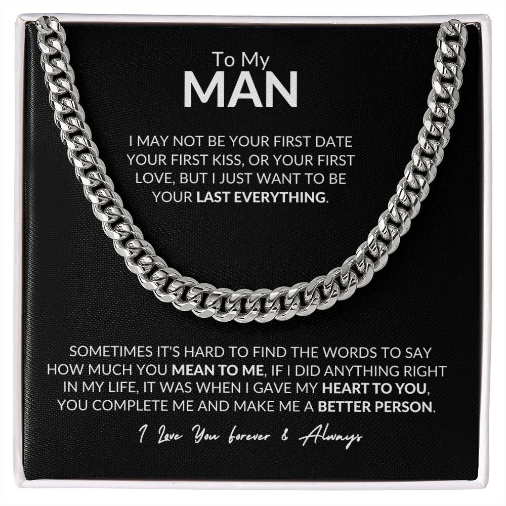 To My Man l I love you forever (Cuban Link Chain) - Stacy Style