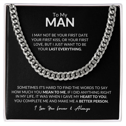 To My Man l I love you forever (Cuban Link Chain) - Stacy Style