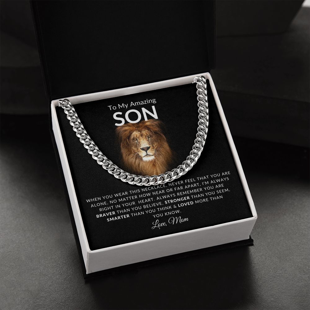 To My Amazing SON l Believe in Yourself (Cuban Link Chain) - Stacy Style